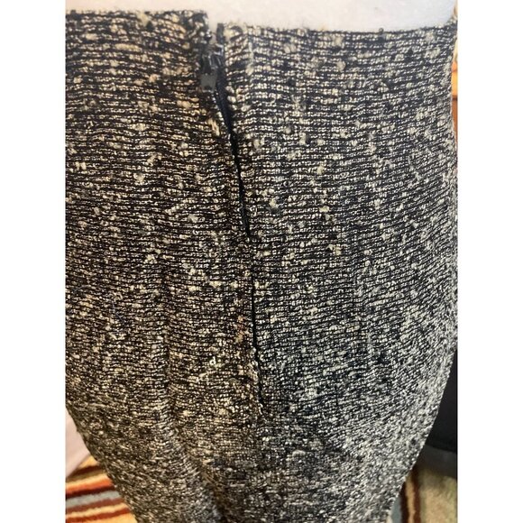 Handmade Black Wrapped Knee Length Pencil Skirt - Picture 4 of 8